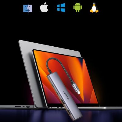 2. USB-C HUB – 2 x USB-A / 2 x USB-C 20 cm Ugreen CM473 – grau