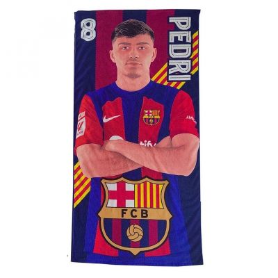FC Barcelona Pedri Strandtuch aus Mikrofaser, 70 x 140 cm, 120010