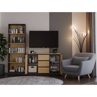 7. 2-türige 3-Schubladen-Kommode/Kunsttisch-Set