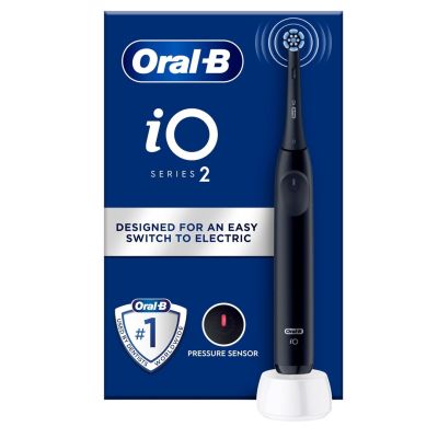 23. Oral-B iO2 Schwarze elektrische Zahnbürste