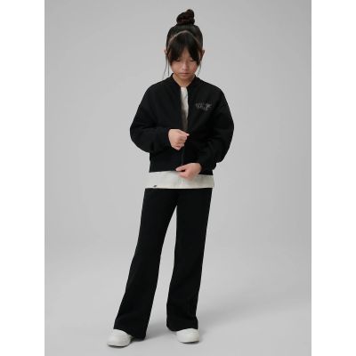 4. Lockerer Mädchen-Sweatshirt ohne Kapuze 4F 4FJRSS26TSWSF2626-20S