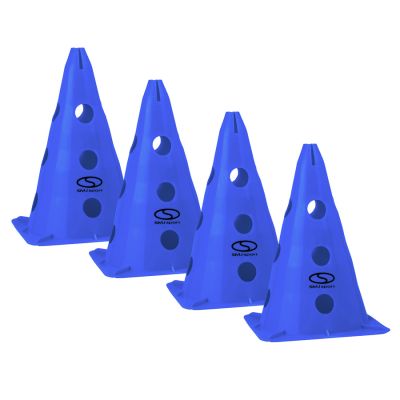 4er Set Trainingshütchen - 30 cm blau / PT4-13H-B