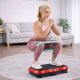 6. Extralink Moonwalk Spin Move Vibrationsplattform für Fitnessübungen 200W rot