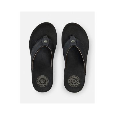 RIP CURL Pacific Rinse Bloom Open Toe Herren-Flip-Flops Schwarz