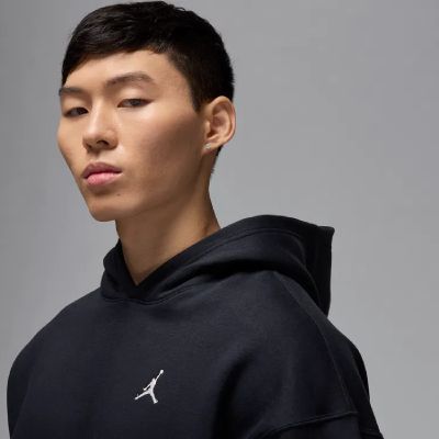 3. Herren-Hoodie Air Jordan Brooklyn Oversize Schwarz – IB7235-010