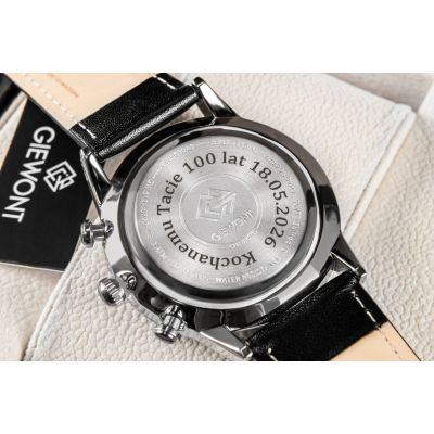 2. Gravur auf einer Uhr - Gravur
