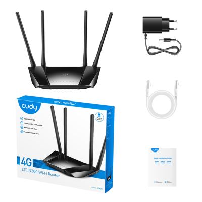 5. CUDY LT400_EU Router 300 Mbit/s Wireless N 4G LTE Cat.4 SIM