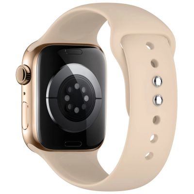 2. Tech-Protect Silikonarmband für Apple Watch 44 / 45 / 46 / 49 mm – Beige