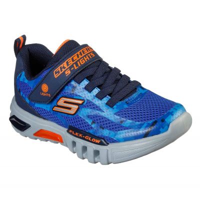 Skechers FLEX-GLOW TAREN S-Lights JR 400018L-NVOR Schuhe