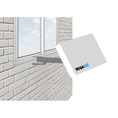 6. Megasat D4 Satellitenantenne 10,7 - 12,75 GHz Weiß