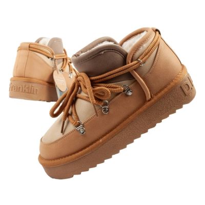 D.Franklin Damen-Schneestiefel, modische, gefütterte Winterstiefel