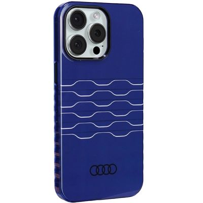 6. Audi IML MagSafe Hülle für iPhone 15 Pro Max - blau