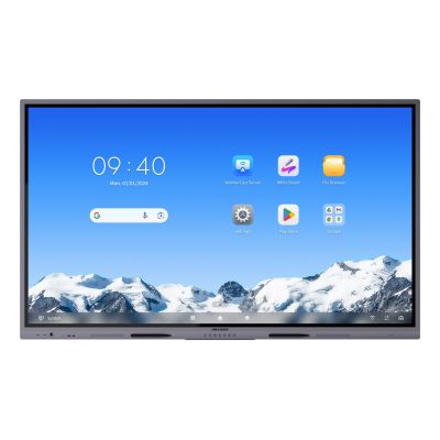 Hikvision DS-D5C75RB/A2L Digital Signage-Display, interaktives Flachbildschirm-Display, 190,5 cm (75") LED, WLAN, 480 cd/m², 4K Ultra HD, grauer Touchscreen, integrierter Prozessor, Android 16/7