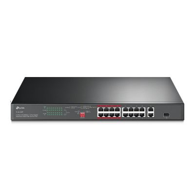 5. Switch TP-LINK TL-SL1218P 16-Port 10/100 Mbit/s + 2-Port Gigabit