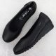 4. Rieker L5360-00 Damen-Slipper aus schwarzem Leder