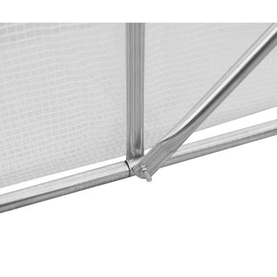 16. Gewächshaus-Gartentunnel 200x200x200CM PE-Konstruktion Weißer Stahl