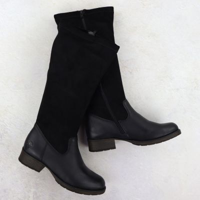2. Schwarze Damen-Ankle-Boots aus Leder mit isolierter Sohle, Rieker 9551