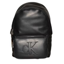 Calvin Klein Leder-Laptop-Rucksack Schwarz - ZM0ZM02568BDS