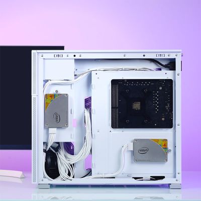 27. Jonsbo D41 Screen ATX-Gehäuse, gehärtetes Glas – Schwarz