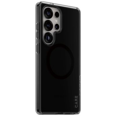 2. CARE by PanzerGlass Flagship Urban Combat Black QI Case für Samsung Galaxy S25 Ultra – Durchscheinender Rauch