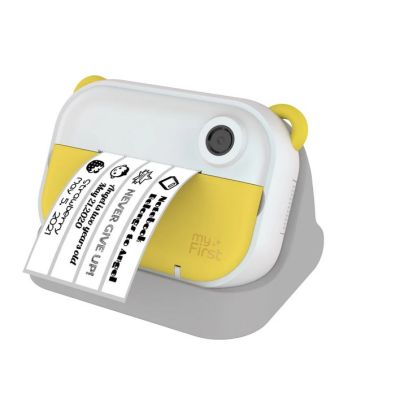 2. myFirst Camera Insta Wi Sofortbildkamera für Kinder mit Drucker und Etikettendruckfunktion, 2,4" IPS-Bildschirm, Dual-12-MP-Objektiv (gelb)