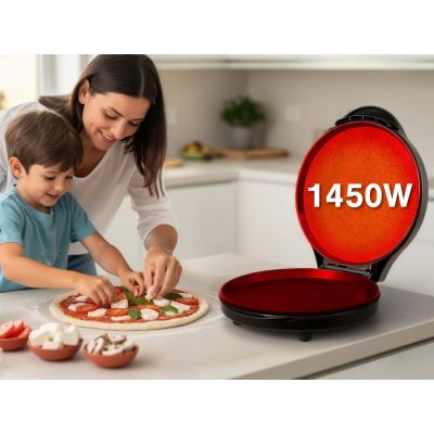 12. ELDOM PIZZAMASCHINE ST1000 PIZZO 1450W PLATTENDURCHMESSER 32 CM