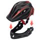 8. Meteor Lupus S Integral-Fahrradhelm 48-52 cm Schwarz/Rot