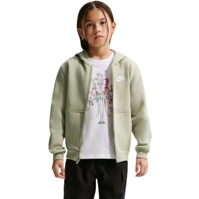 Nike Sportswear Club Fleece Kinder-Sweatshirt Hellgrün FD3004 304