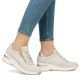 6. Beige Leder-Keilsneaker für Damen Rieker N9301-60