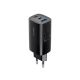 Havit UC20 EU-Ladegerät USB-C + USB-C + USB-A (Schwarz)