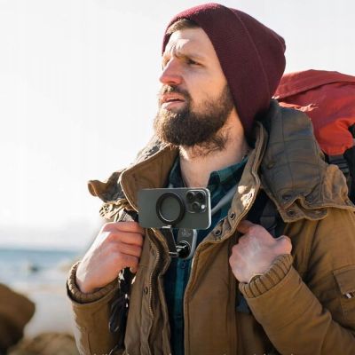 6. Tech-Protect AC200 Magnetische MagSafe-Halterung für Smartphone, GoPro, DJI – Grau