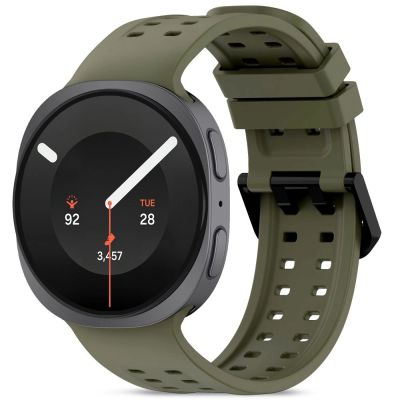 Tech-Protect Silikon-Air-Armband für Samsung Galaxy Watch 40/44/46 mm – Olivgrün