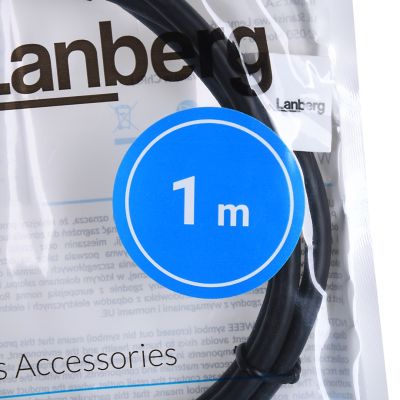 5. LANBERG USB-A 3.0 Stecker/Stecker Kabel 1 m Schwarz CA-USBA-30CU-0010-BK