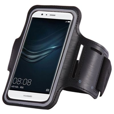 2. Universal Fitness Armbinde Joggen Sport Armgurt Arm Tasche für 6" Smartphones schwarz
