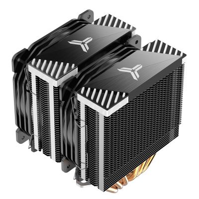 8. Jonsbo CR-2000GT CPU-Kühler mit Radiator und 12 cm Lüfter, schwarz, 1 Stück.
