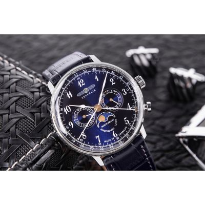 4. Herrenarmbanduhr ZEPPELIN LZ129 Hindenburg 7036-3 + BOX