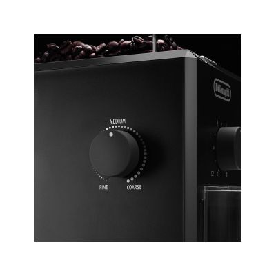 9. Elektrische Kaffeemühle DeLonghi KG 79 (110 W; mit Mahlwerk; schwarz)