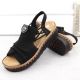 11. Bequeme Rieker W RKR677 schwarze Sandalen