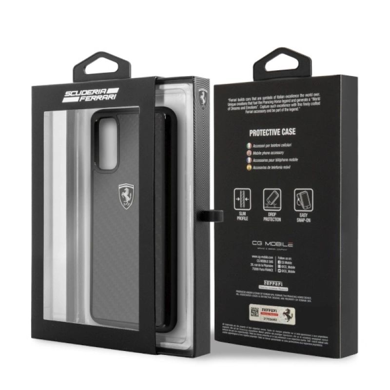 7. Ferrari Hardcase FEHCAHCS62BK S20 G980 schwarz/schwarz Carbon Heritage