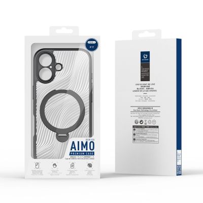7. Dux Ducis Aimo Mag Case mit Magnetring und Ständer für iPhone 17 – Schwarz