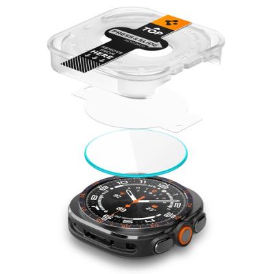 5. Spigen Glas.TR EZ Fit AC 2er-Pack gehärtetes Glas für Samsung Galaxy Watch Ultra 47 mm