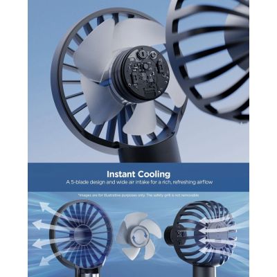 4. Spigen A905 Mini-Handventilator – Schwarz