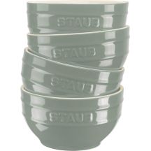 STAUB Servierset, 4 Schüsseln, 14 cm, Eukalyptus