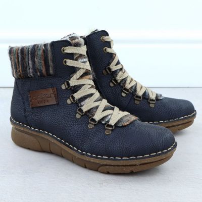 3. Marineblaue Damen-Ankle-Boots Rieker 73343-15