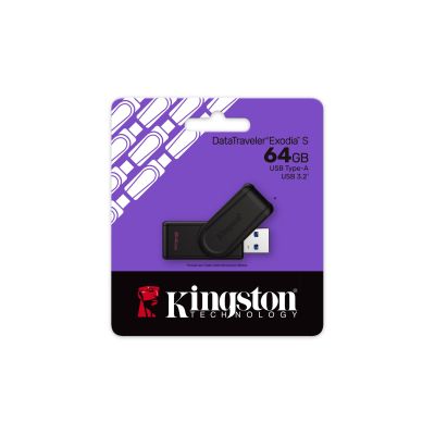 4. KINGSTON FLASH 64GB USB 3.2 Gen 1 DataTraveler Exodia S B+B