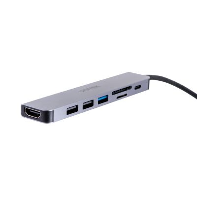 19. UNITEK HUB USB-C 7-in-1, HDMI 4K, PD 100W, 5GBPS, Aluminium