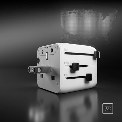 7. SBS TEADAPTUNI Universal-Reiseadapter – weiß