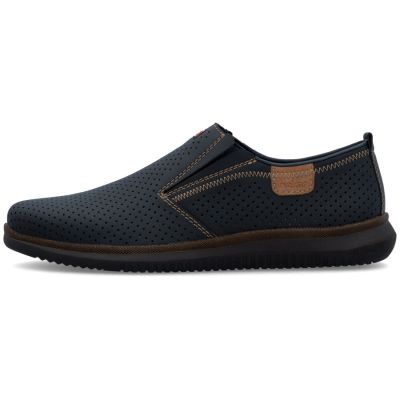 3. Marineblaue Herren-Slipper Rieker 10452-14