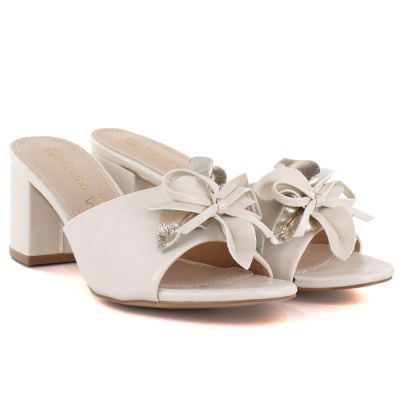 3. Beige Damen-Flip-Flops mit Blumenmuster, Potocki LE20336