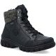 7. Rieker Z7230-00 Wasserdichte Leder-Damenstiefel Schwarz